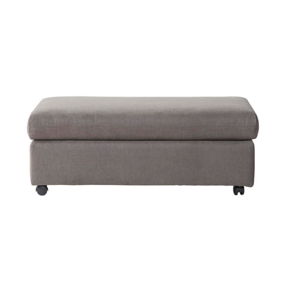 Roundhill Furniture Enda Oversized Living Room Pillow Back Cuddler Arm Chair with Ottoman, Carbon Gray