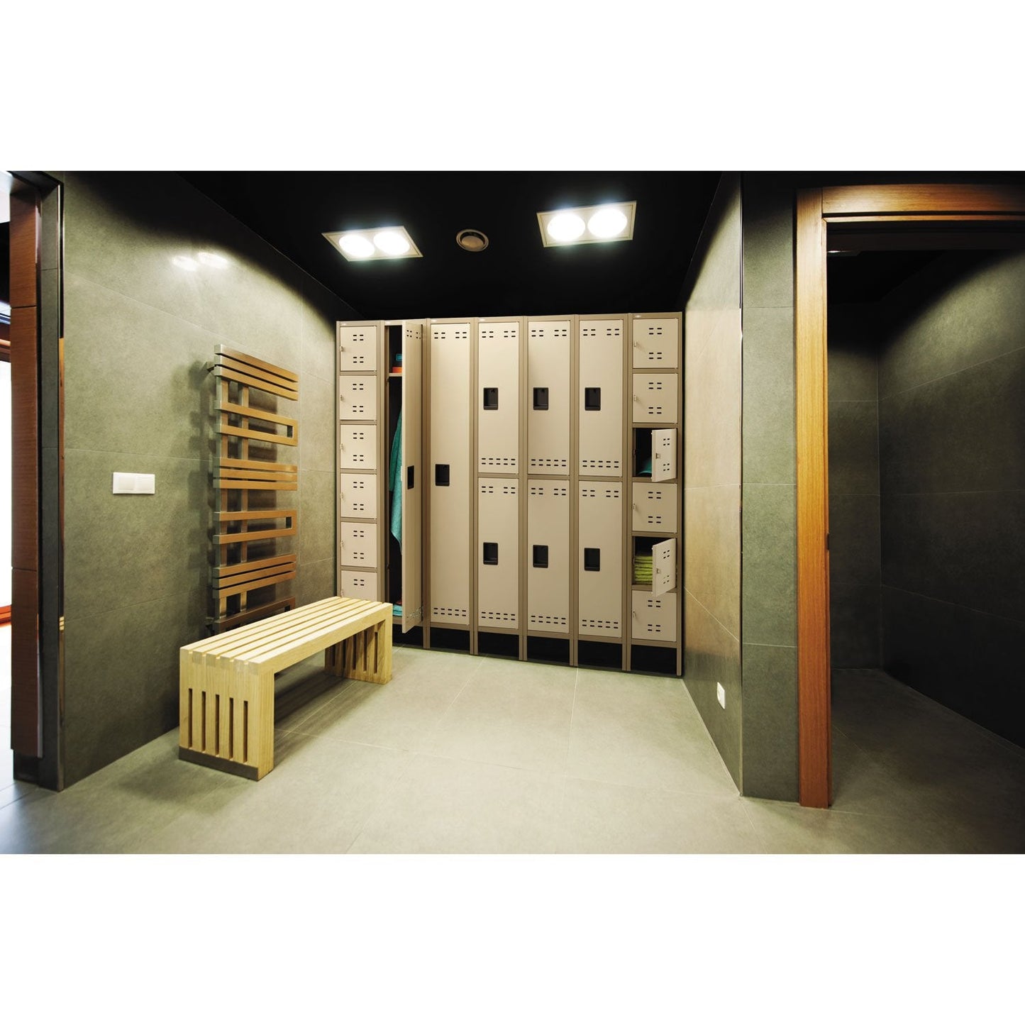 Safco Products 5524TN Six Tier Box Locker, Tan