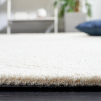 SAFAVIEH Area Rug 8x10 - Textural Collection - Large - Ivory, Handmade Wool, Ideal for Living Room, Bedroom, Office, Dining Space (TXT103A)