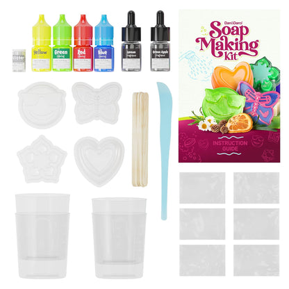 Dan&Darci Soap Making Kit for Kids - Crafts Science Toys - Birthday Gifts for Girls and Boys Age 6-12 Years Girl DIY Kits - Best Educational Craft Activity Gift for 6-12 Year Old Kid