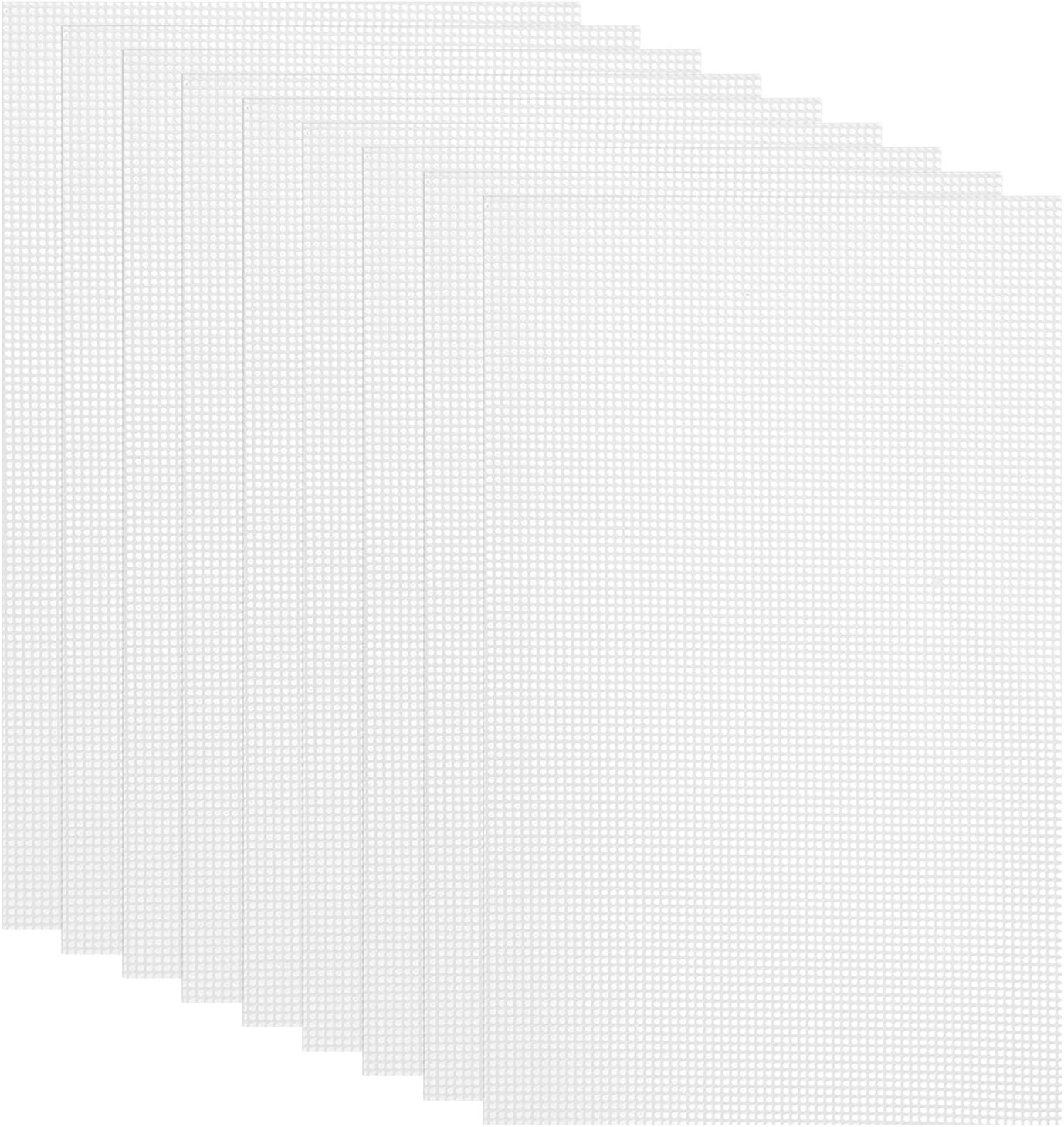 uxcell 13 x 20.9" Silicone Dehydrator Sheets, 9 Pcs Non-Stick Reusable Drying Mesh for Food Dehydrator, White