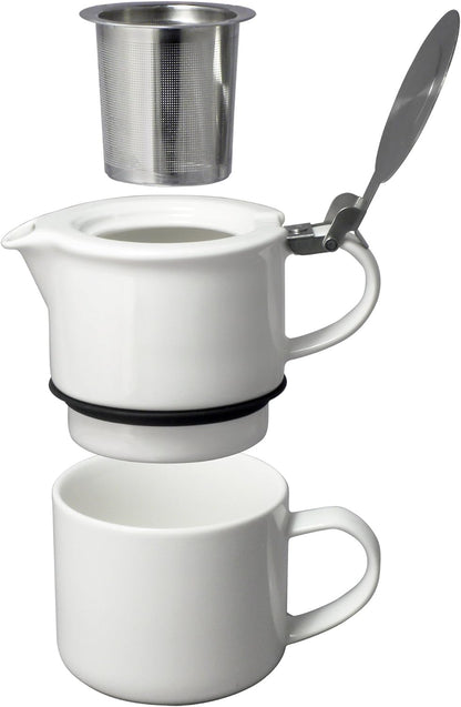 FORLIFE 14 Tea for One with Infuser ounces, White