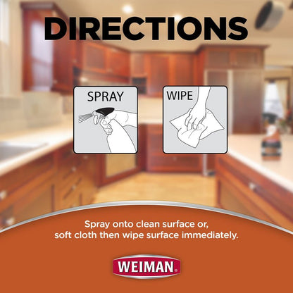 Weiman Wood Cleaner and Furniture Polish Spray - 16 Fluid Ounce