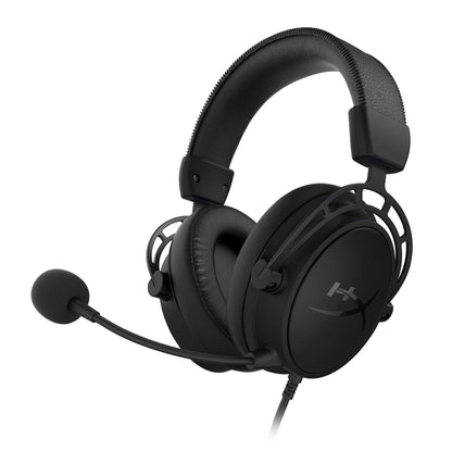 HyperX Cloud Alpha S - PC Gaming Headset, 7.1 Surround Sound, Adjustable Bass, Dual Chamber Drivers, Chat Mixer, Breathable Leatherette, Memory Foam, and Noise Cancelling Microphone – Blackout