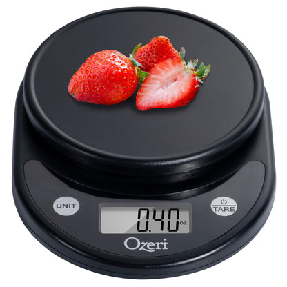 Ozeri® Pronto® Digital Multifunction Kitchen and Food Scale with Variable Graduation Technology®, All Black