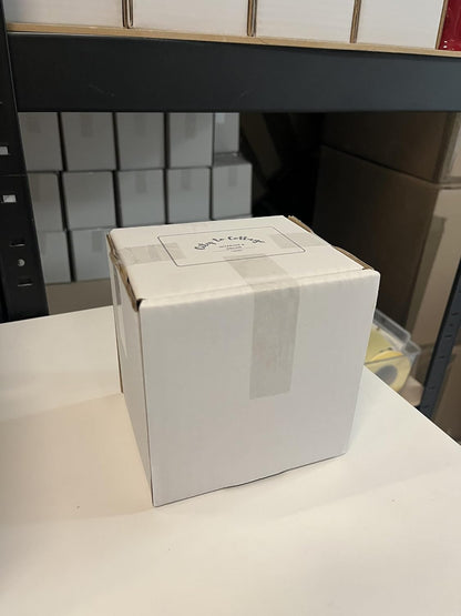 City to Cottage Handmade Black and White Polka Dot Ceramic Coffee Mug, 7 oz / 200ml, Unique Design