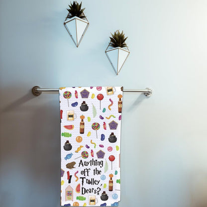 POFULL Wizarding Snacking Dish Towel Wizard Witches Gift Wizard Lover Kitchen Towel (Anything Off)