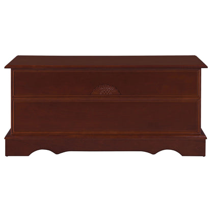 Coaster Home Furnishings - Paula - Wood - Cedar Chest with Storage Trunk, Rectangular Shape and Traditional Style - Bedroom - 40-Inch - Warm Brown - 4694