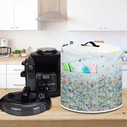 Insulated Pressure Cooker Appliance Cover - 8 Qt Dust Cover for Air Fryer and Crock Pot with Pocket