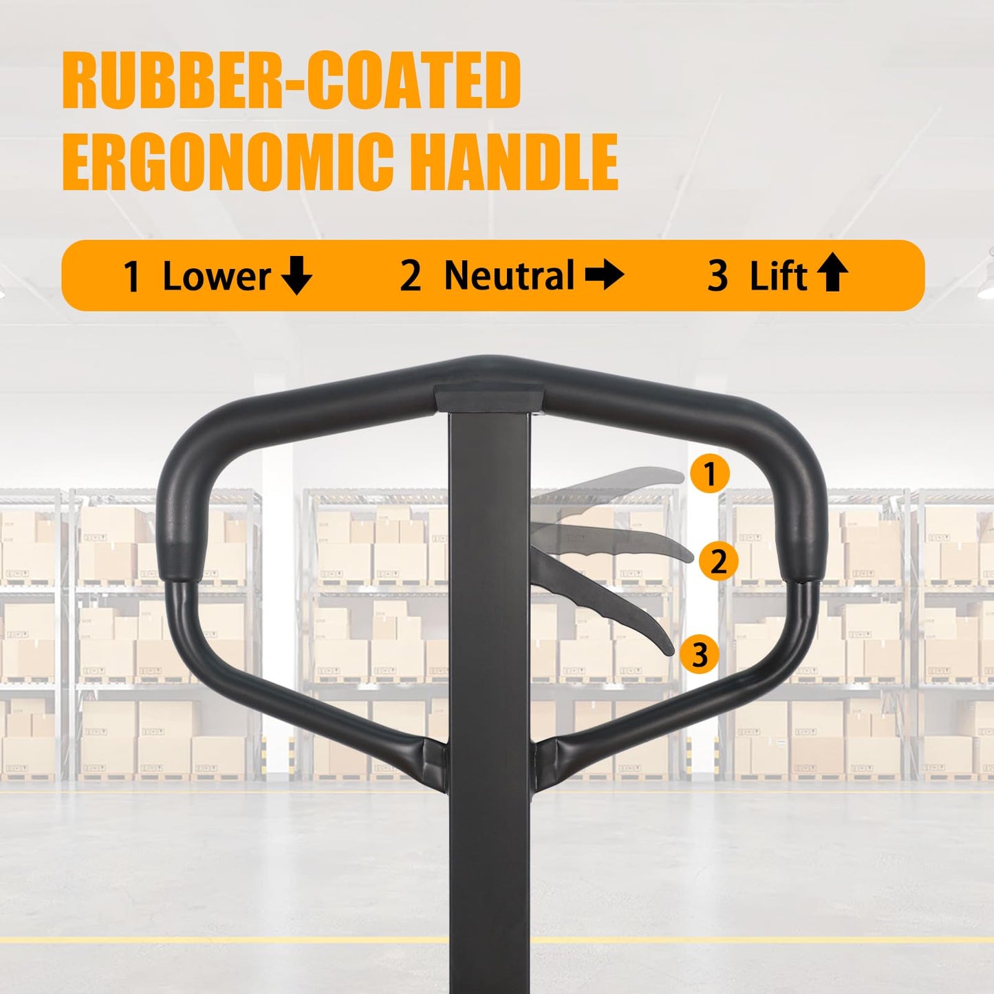 APOLLOLIFT Pallet Jack Truck, 5500lbs Capacity 27" W x 48" L Forks Manual Standard Duty Pallet Truck for Warehouse-Nylon Wheels