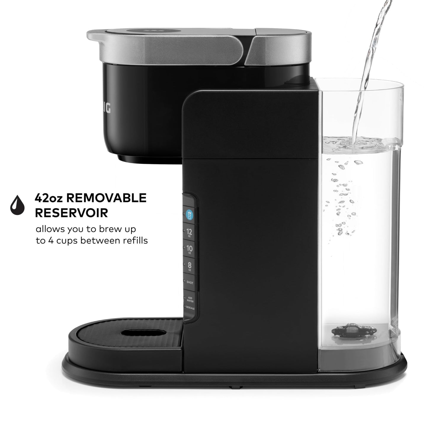 Keurig K-Café Barista Bar Single Serve Coffee Maker and Frother, with 3 Brew Sizes, Hot and Cold Coffee Capabilities, 2oz Coffee Shot Button, Black