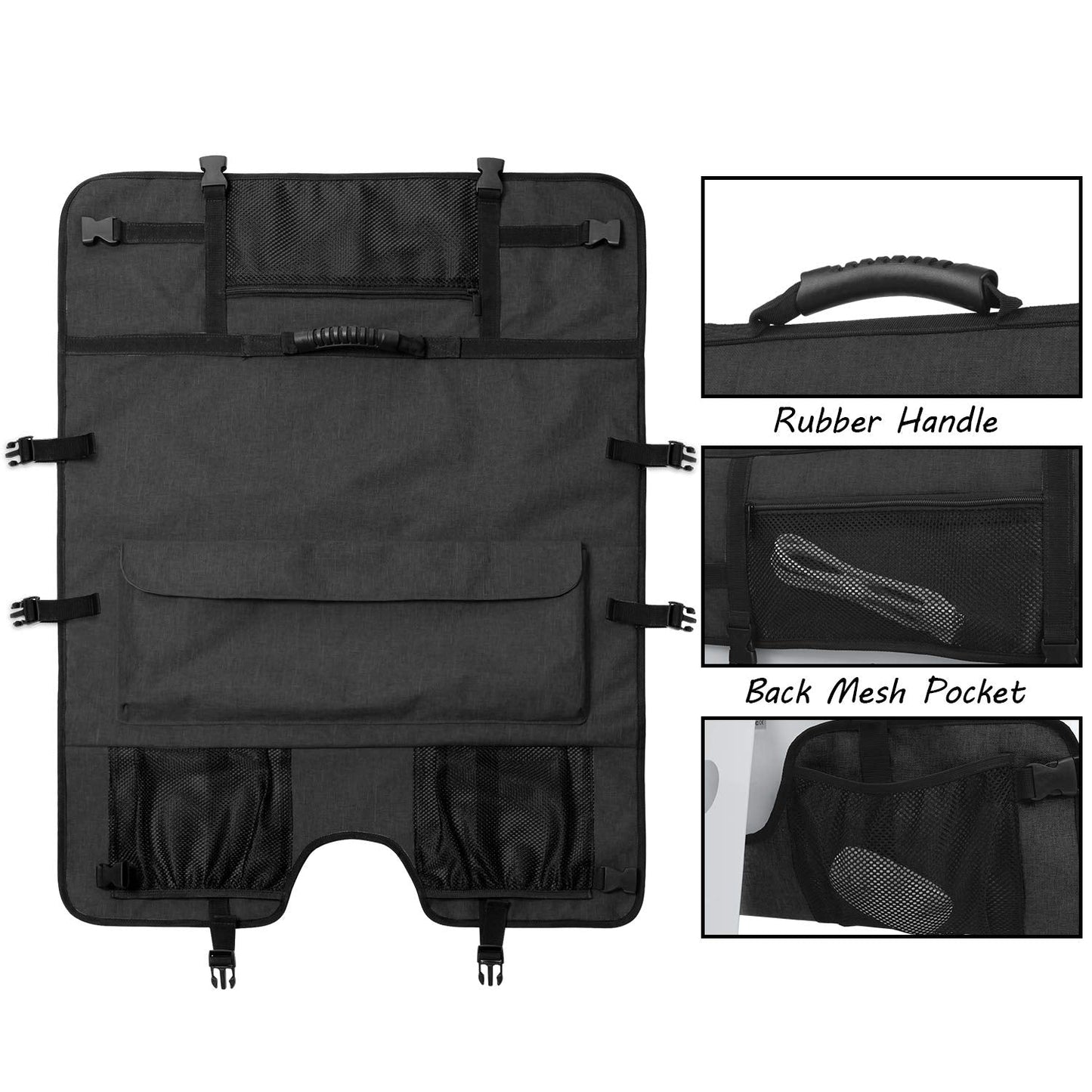 CURMIO Travel Carrying Bag Compatible for Apple 27" iMac, Protective Monitor Dust Cover for 27" LCD Screens and Accessories, Black, Patent Pending