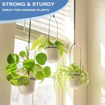 ADIIL 16 Pcs S Hooks with Safety Buckle, Heavy Duty Metal S Shaped Hooks for Hanging Plants, Kitchen Utensils