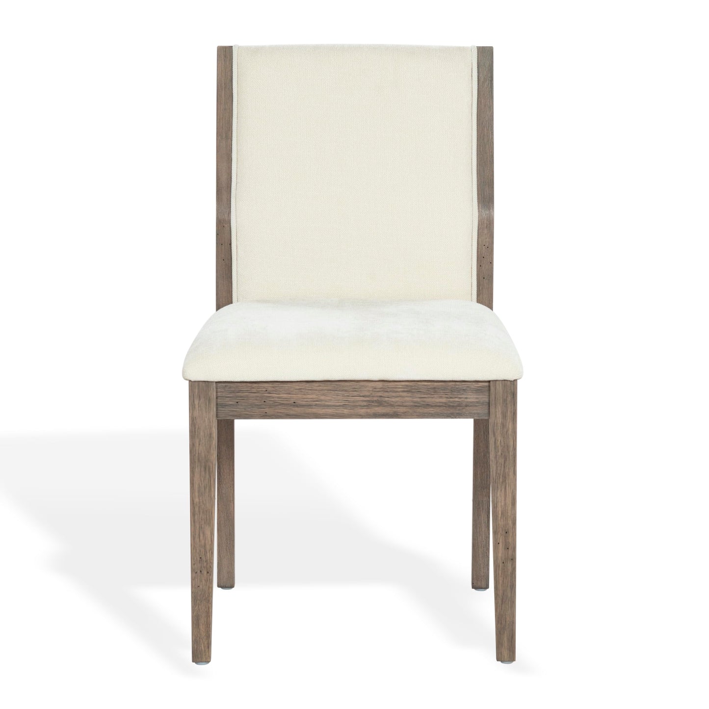 SAFAVIEH Couture Collection – Doriella Walnut Wood Dining Chair Set of 2, Modern Upholstered Dining Side Chairs with Padded Seat & Curved Back (SFV4276A-SET2)