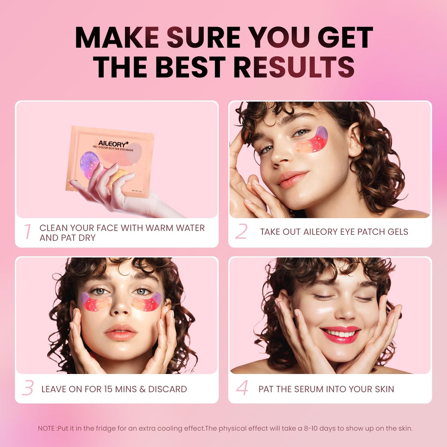 Under Eye Patches (24 Pairs) - New Tri-color Glitter Eye Gel Pads for Dark Circles Puffy Eyes,Under eye Bags,Wrinkles|Natural Collagen Under Eye Mask Patches, Gel Under Eye Patches