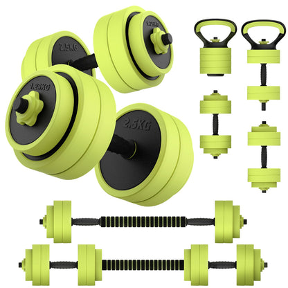 PASYOU Adjustable Dumbbells Sets, 4 in 1 Free Weight Set with Connector, Workout Weights Dumbbells Set Used as Barbell Kettlebell Push up Stand Ab Roller for Workout Gym Home Fitness