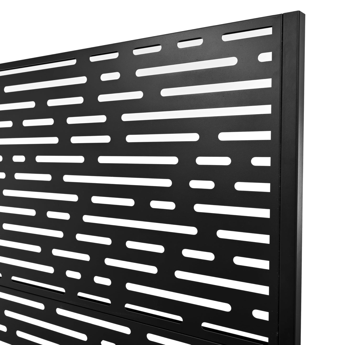 KEIKI 73"x47"x16" Planter Trellis Box with Wheels, Drainage Holes, Outdoor Resin Raised Garden Bed for Climbing Plants, Large Weather-Resistant Design, Black