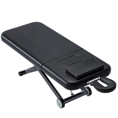 kaiwrxin Fully Electric Massage Table with Lift, 1500lbs Capacity - Professional Adjustable Facial Bed for Estheticians, Spa & Waxing, Heavy-Duty 550lbs Capacity 2r5 2r7 (Black - X-Shaped)
