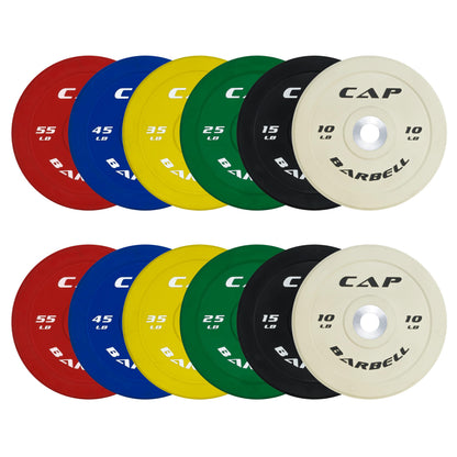 CAP Barbell 370 lb Competition Olympic Bumper Plate Set