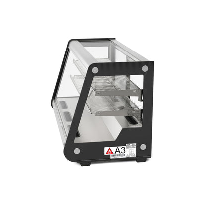 KoolMore 48 in. Refrigerated Bakery Display Case with Clear Glass Front, Sliding Rear Doors, LED Lighting, Adjustable Temperature, and Dual Shelving in Stainless-Steel, 7 cu. ft. (CDC-7C-SS)