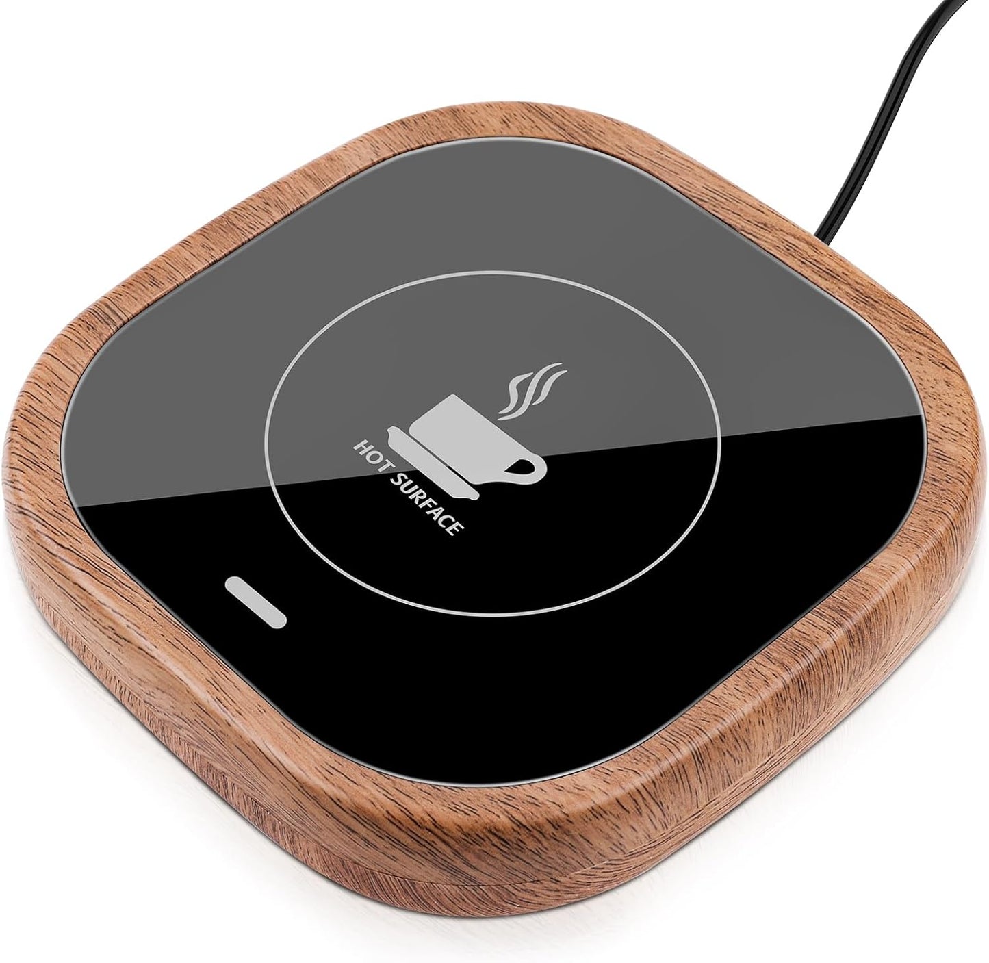 Coffee Mug Warmer, Candle Warmer for Desk with Auto Shut Off, Mug Warmer for Coffee, Tea, Hot Chocolate (Wood Grain)