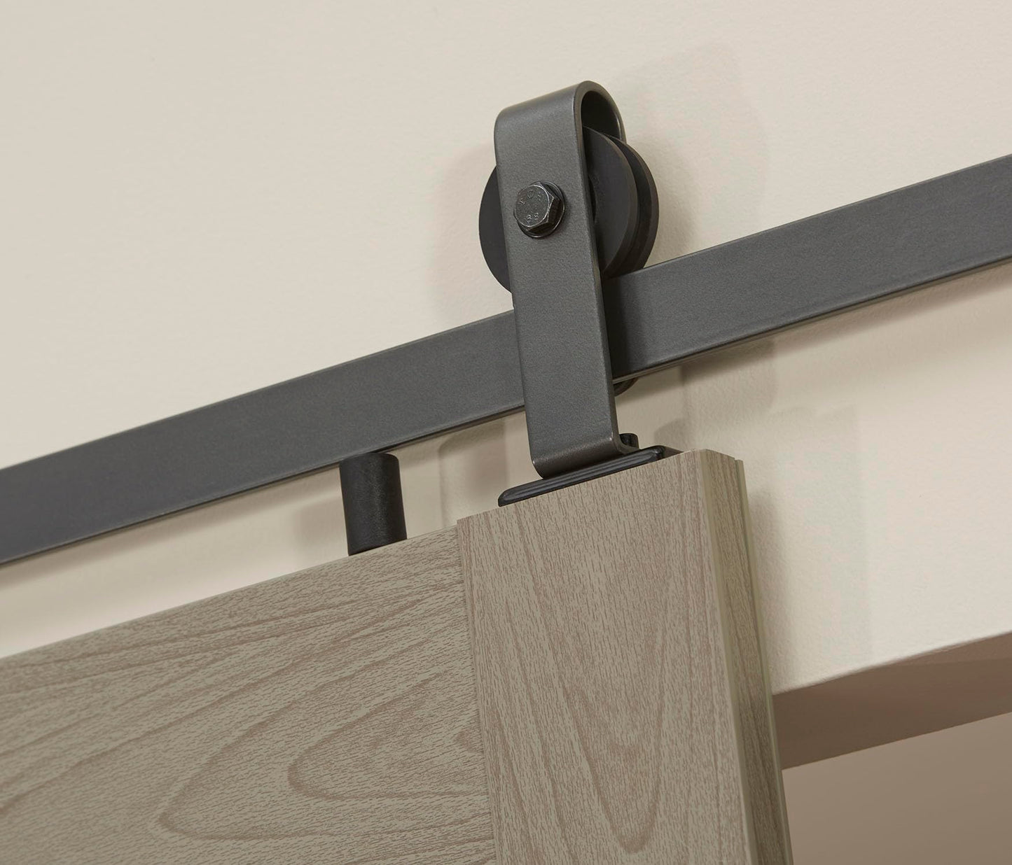 LTL Home Products MT3684HGHKKD Montana Ready to Assemble PVC Barn Door Kit, 36" x 84", Heather Grey