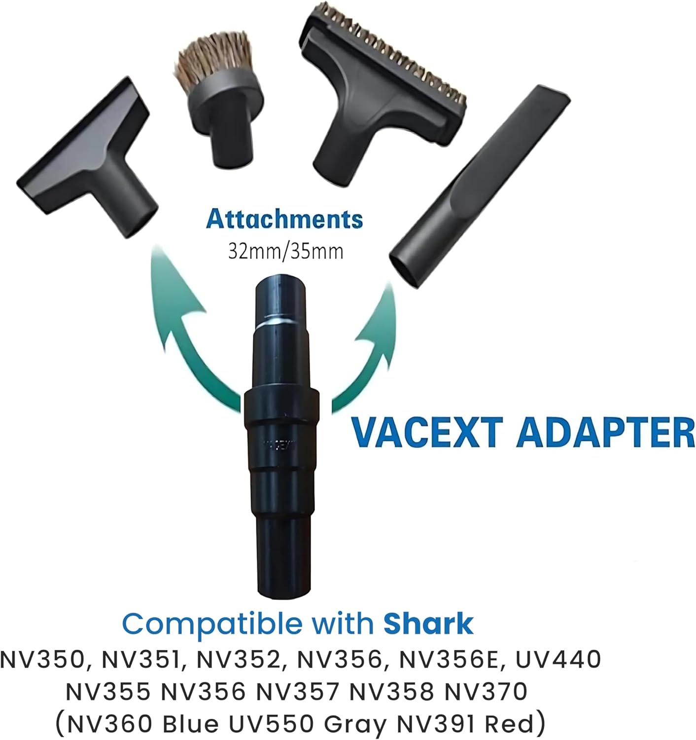 Universal Vacuum Hose Adapter Kit, Compatible with Bissell, Kenmore, Electrolux, Dirt Devil, Hoover