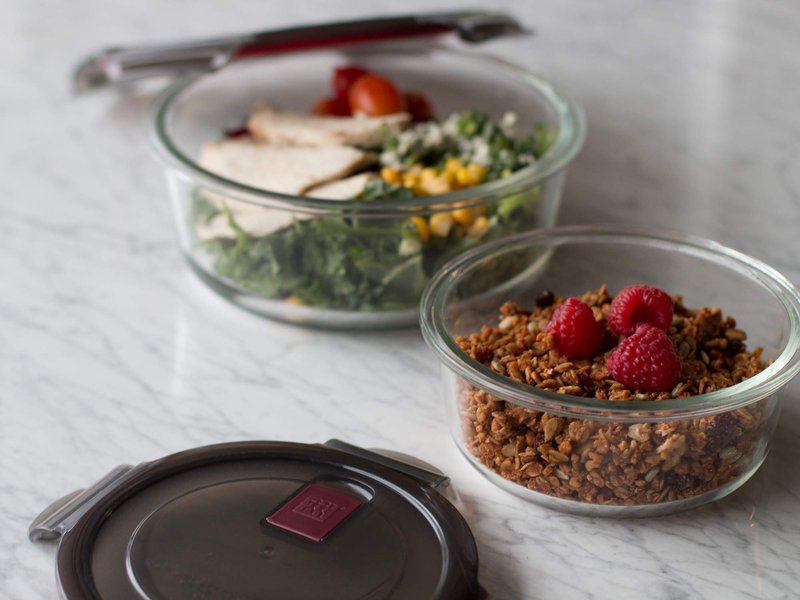 ZWILLING Gusto 1.37-Qt. Round Food Storage Container, 1300ml, Glass