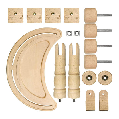 Adjustable Embroidery Stand, Wooden Hoop Stand Holder,Desktop 360° Rotating Embroidery Kit Lap Frame,B