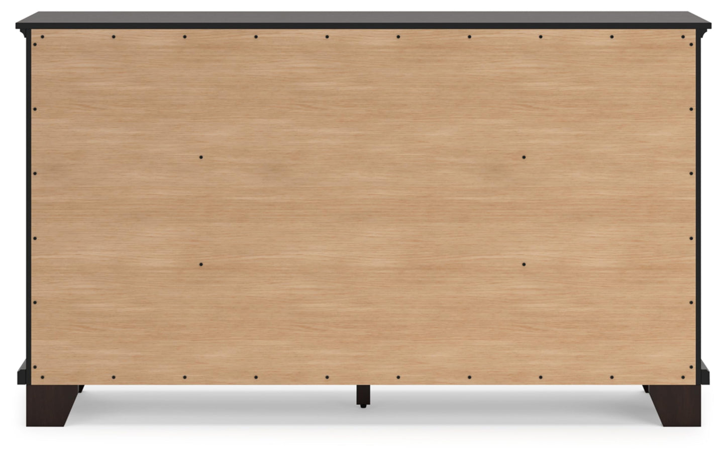 Signature Design by Ashley Covetown Contemporary 7 Drawer Dresser with Safety Stop for Bedroom, Dark Brown