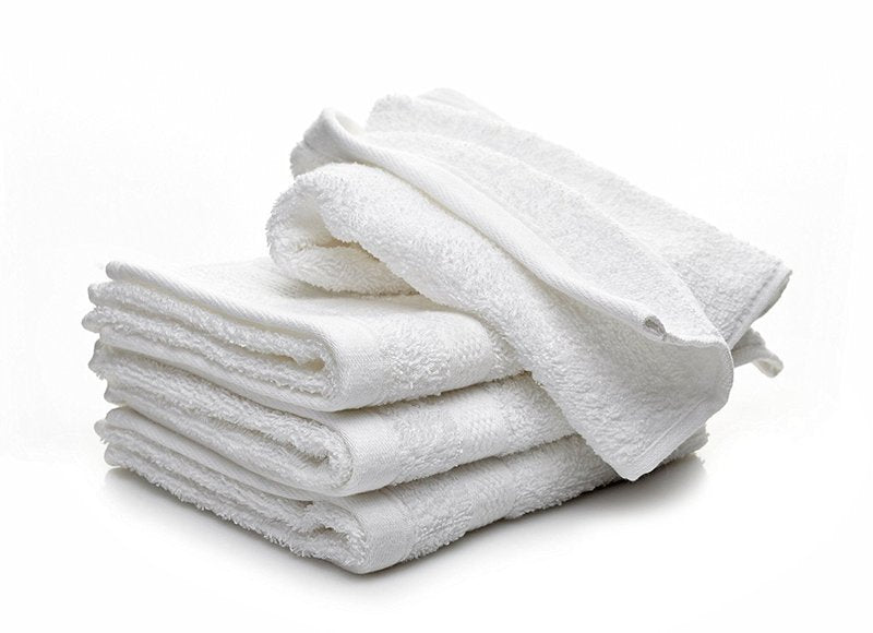 ECO Towels - 24 Pack Soft Washcloths, 100% Natural Cotton, 12x12 Inch Face Towels for Bathroom, Spa, Gym & Hotel Use, Highly Absorbent & Quick Dry, Reusable Cleaning Cloths for Home.