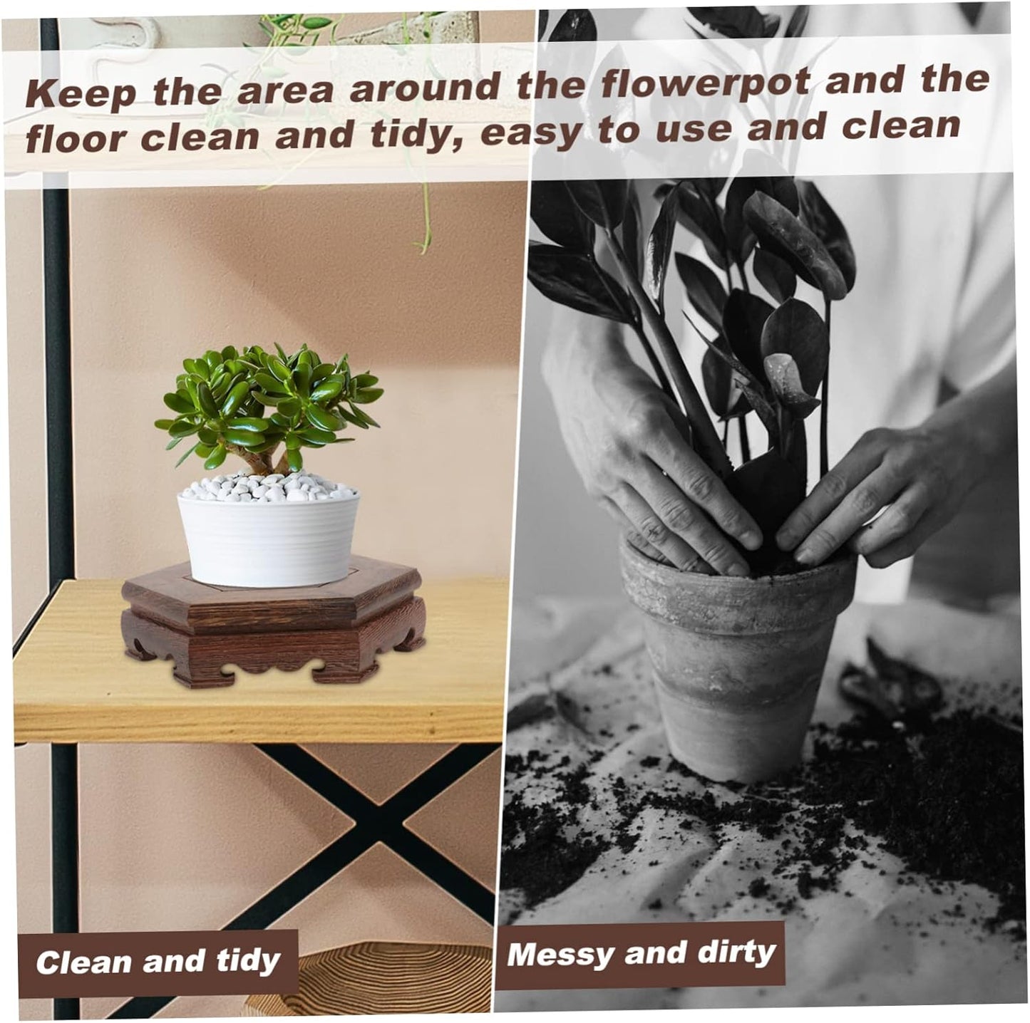 Yardwe 1pc Modern Tank Flower Stand Riser, Vintage Artware Ball Bowl Aquarium Shelf for Plants, Globe Tabletop Tray