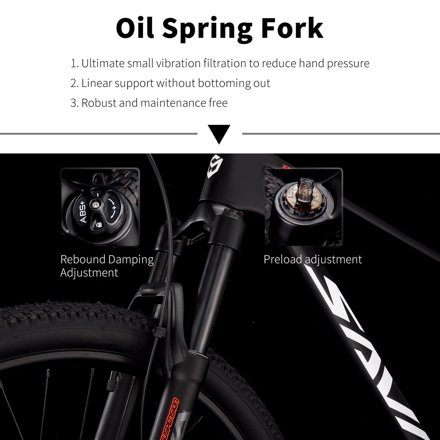 SAVADECK Carbon Fiber MTB with U6000 10 Speed Shift Groupset, Hydraulic Disc Brake with MT200 Break System (Rock Grey, 29 * 17)
