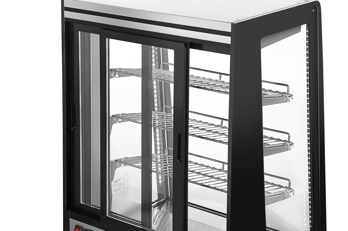 KoolMore CDC-49-SS 24 in. 4 Tier Commercial Countertop Bakery Display Refrigerator in Stainless-Steel
