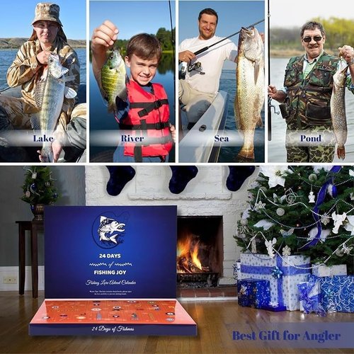 Advent Calendar Fishing Lures - 24 Days Countdown Gift for Men, Teens & Boys | Perfect Christmas Surprise