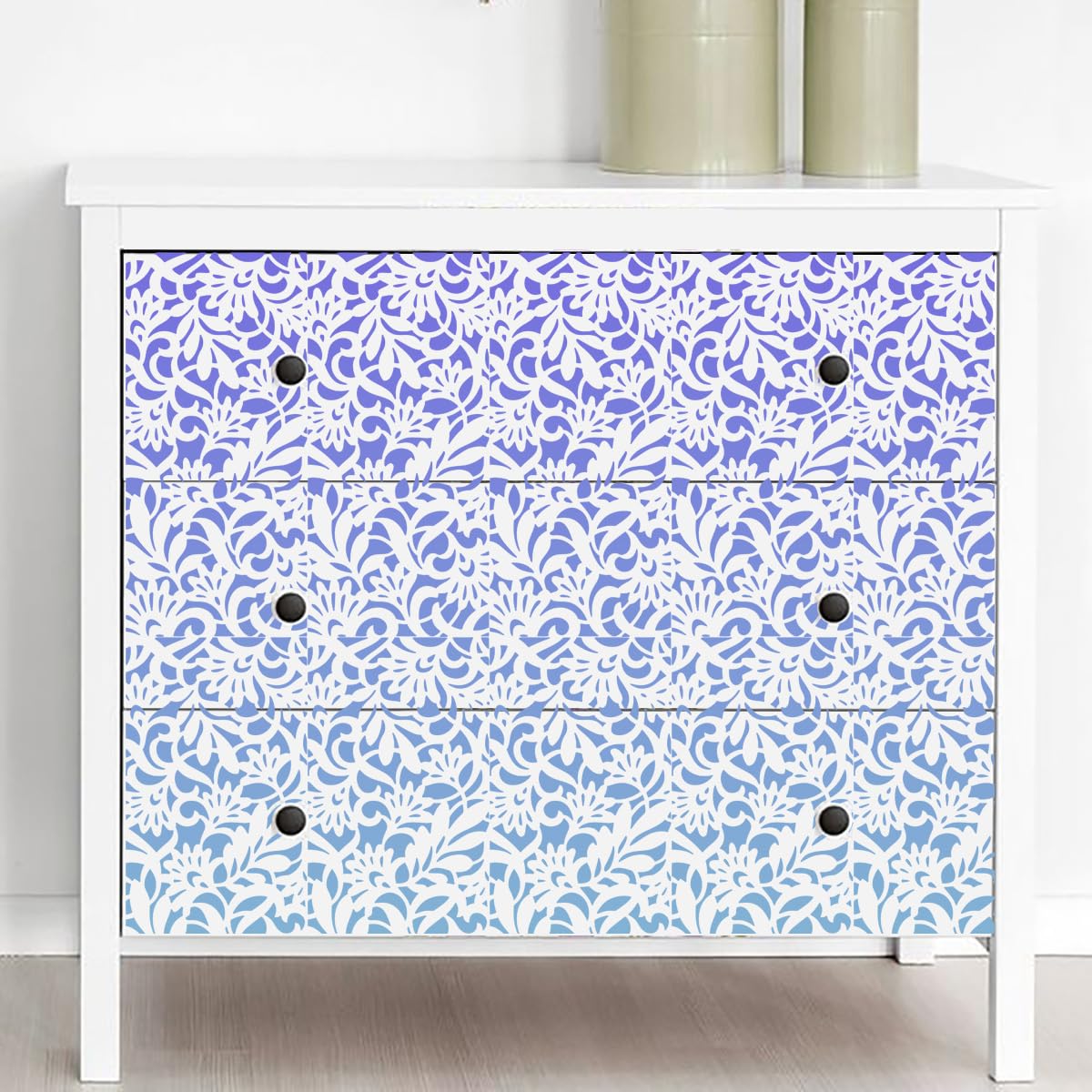 Stencils for Crafts Reusable Texture Stencils Background Stencil Leaf Floral Templates for Painting on Wood Furniture Card Canvas Paper Scrapbook