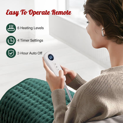 XXXL Heating Pad for Back & Women, Electric Large Heating Pads for Period Cramps Shoulder Neck Legs Pain Relief, 17"x33" King Size Heat Pad, Auto Off, Birthday Mother’s Day Gifts for Mom Dad Women Men
