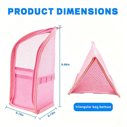 2Pcs Standing Toiletry Bag, Upright Waterproof Travel Toiletry Bag, Translucent Portable Foldable Makeup Cosmetic Bag, Leakproof Travel Organizer Pouch for Bathroom, Gym, Business Trip,Family Travel