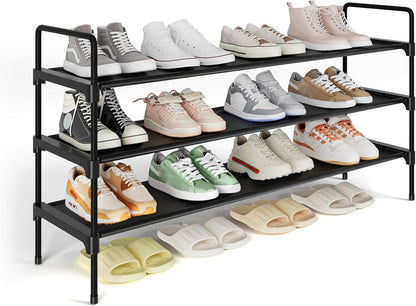 Closet, Closet 36.1" 3 Kitsure Shoe Rack for Shoe Organizer for Front Door Entrance, Stackable Shoe Shelf, Detachable