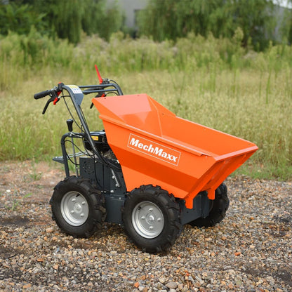 MechMaxx 660Lb Capacity 212cc 7HP Gas Powered Wheelbarrow Dumper Dump Cart,3F+1R Gearbox, T30