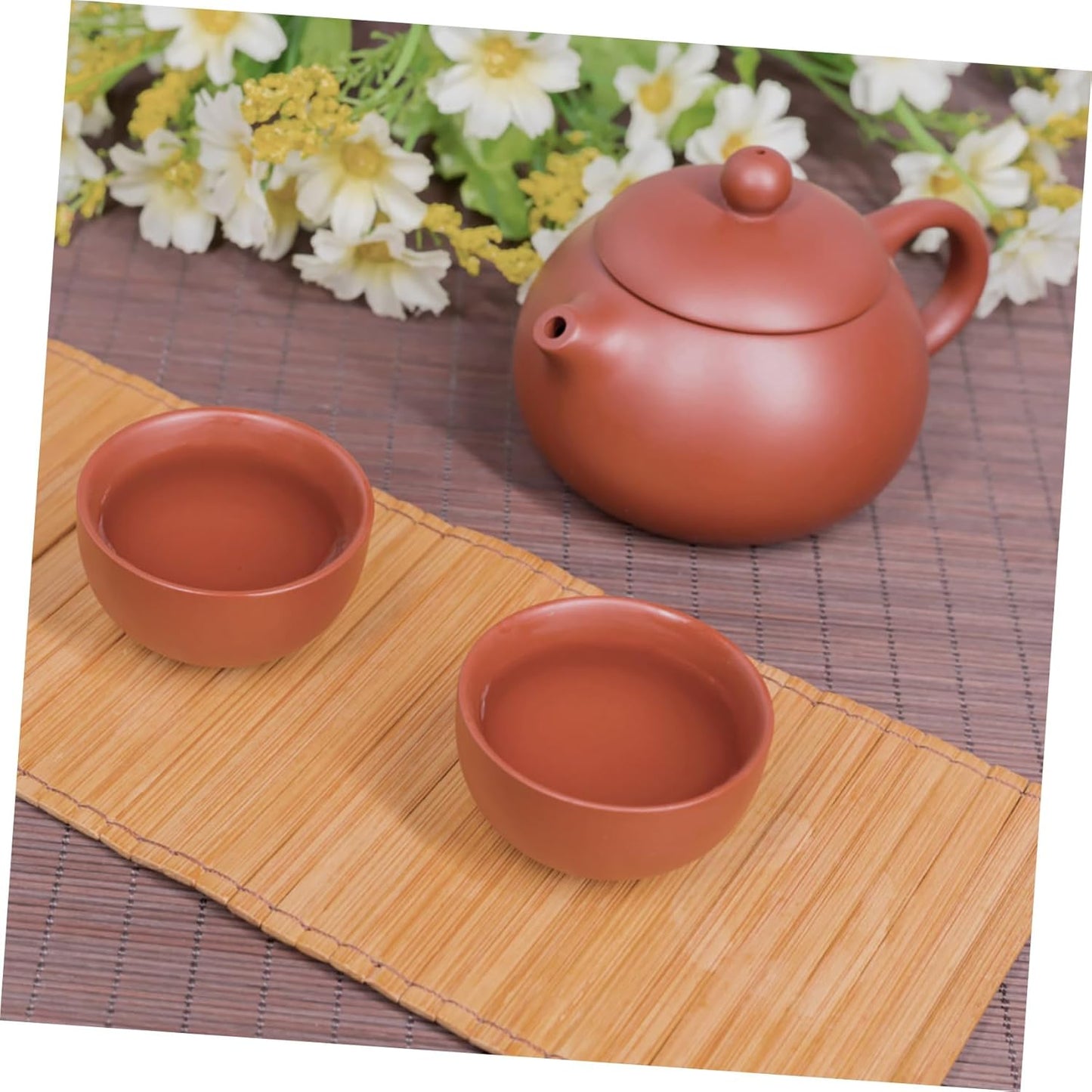 BESTOYARD Handmade Chinese Tea Pot, Feng Shui Teapot Ornament, Purple Sand Mud Kettle