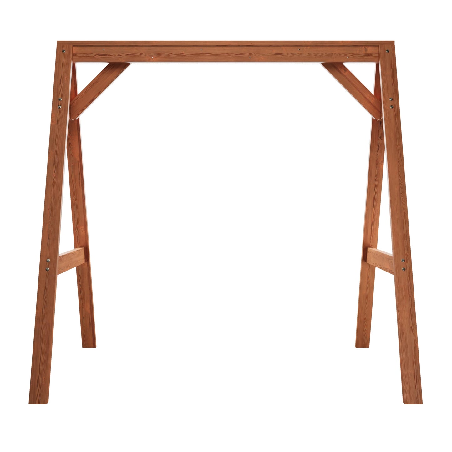 Amish Casual 4/5 Foot A-Frame Porch Swing Stand in Cedar Stain - Treated Wood Outdoor Stand for Swings, Made in The USA by Amish Craftsmen