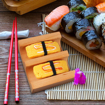 Alipis Hand Roll Sushi Holder U Shaped Sushi Stand Taco Rack Serving Plate for Japanese Cuisine Home Kitchen Party 4.52X3.93X1.57In