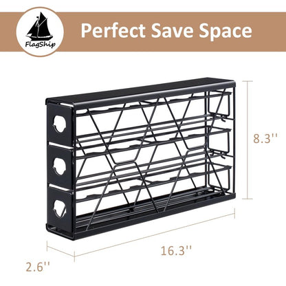 FlagShip K Cup Holder Drawer 3 Tier Coffee Pod Holder for K Pod Save Space Countertop Kitchen (24 Pods Capacity)