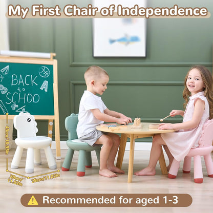13 KidBloom Toddler Chair, Reinforced Kids Chair, Dinosaur Plastic Child Chair for Toddlers with Supportive Backrest