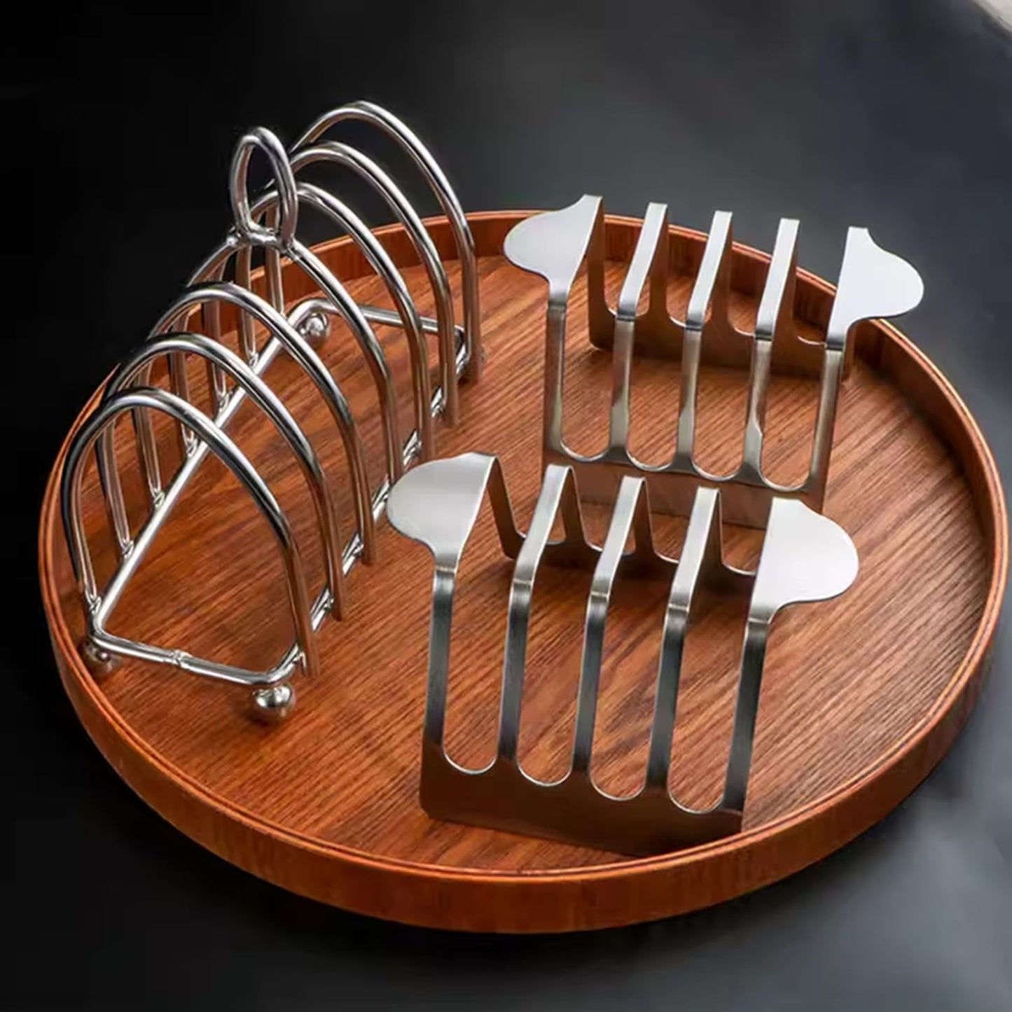 Hapivida Toast Rack Bread Holder, Stainless Steel Toast Rack Vintage Toast Cooling Grid Bread Rack for Baking
