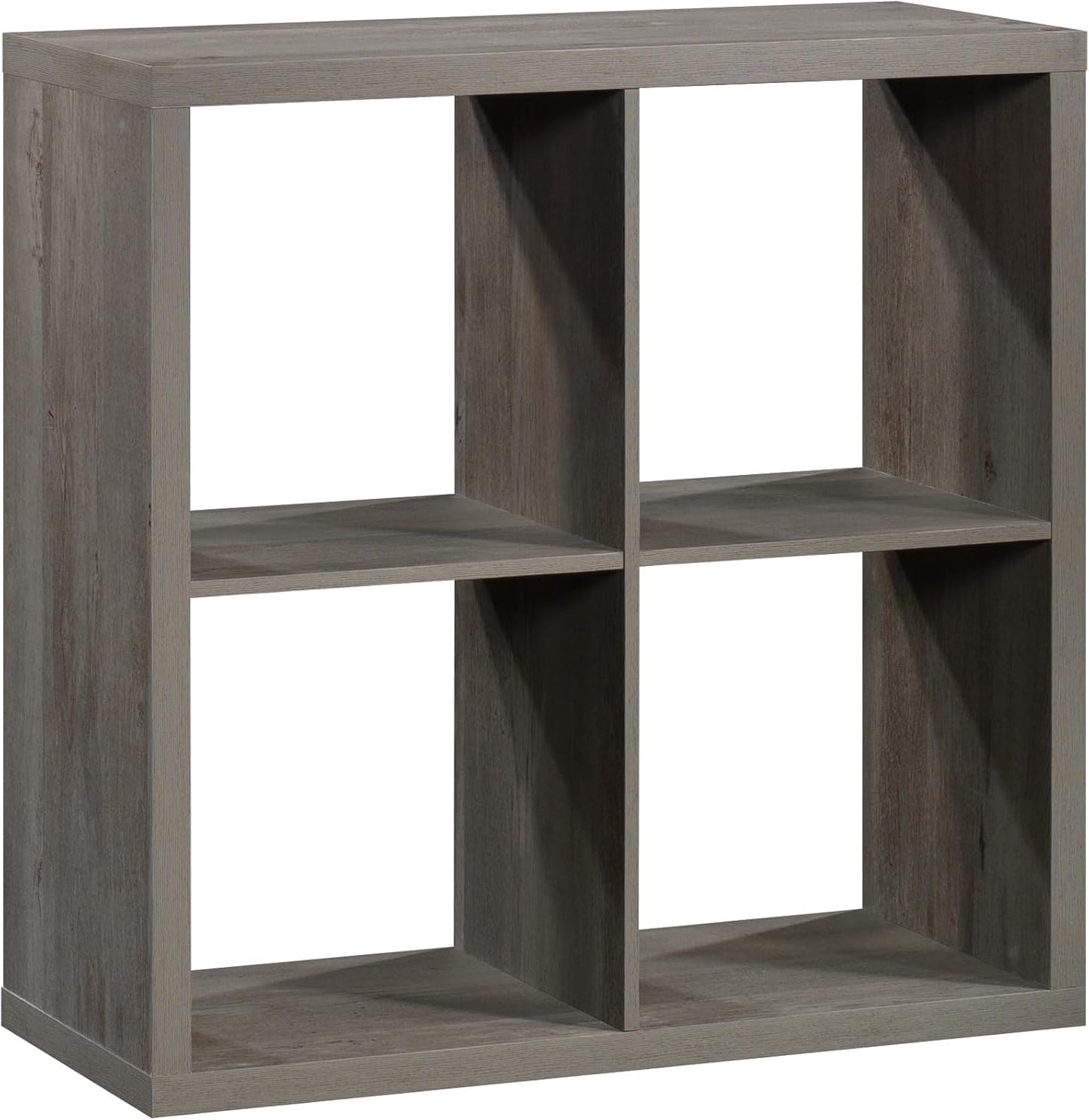 Sauder 4-Cube Organizer Storage Bookcase - Stylish Mystic Oak Design for Versatile Use