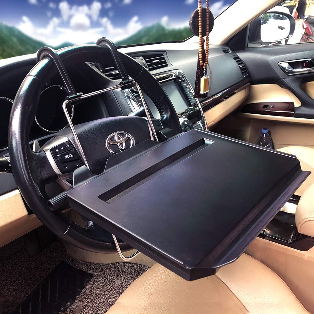 Car Steering Wheel Seat Tray for Writing Laptop Dining Food Drink Work