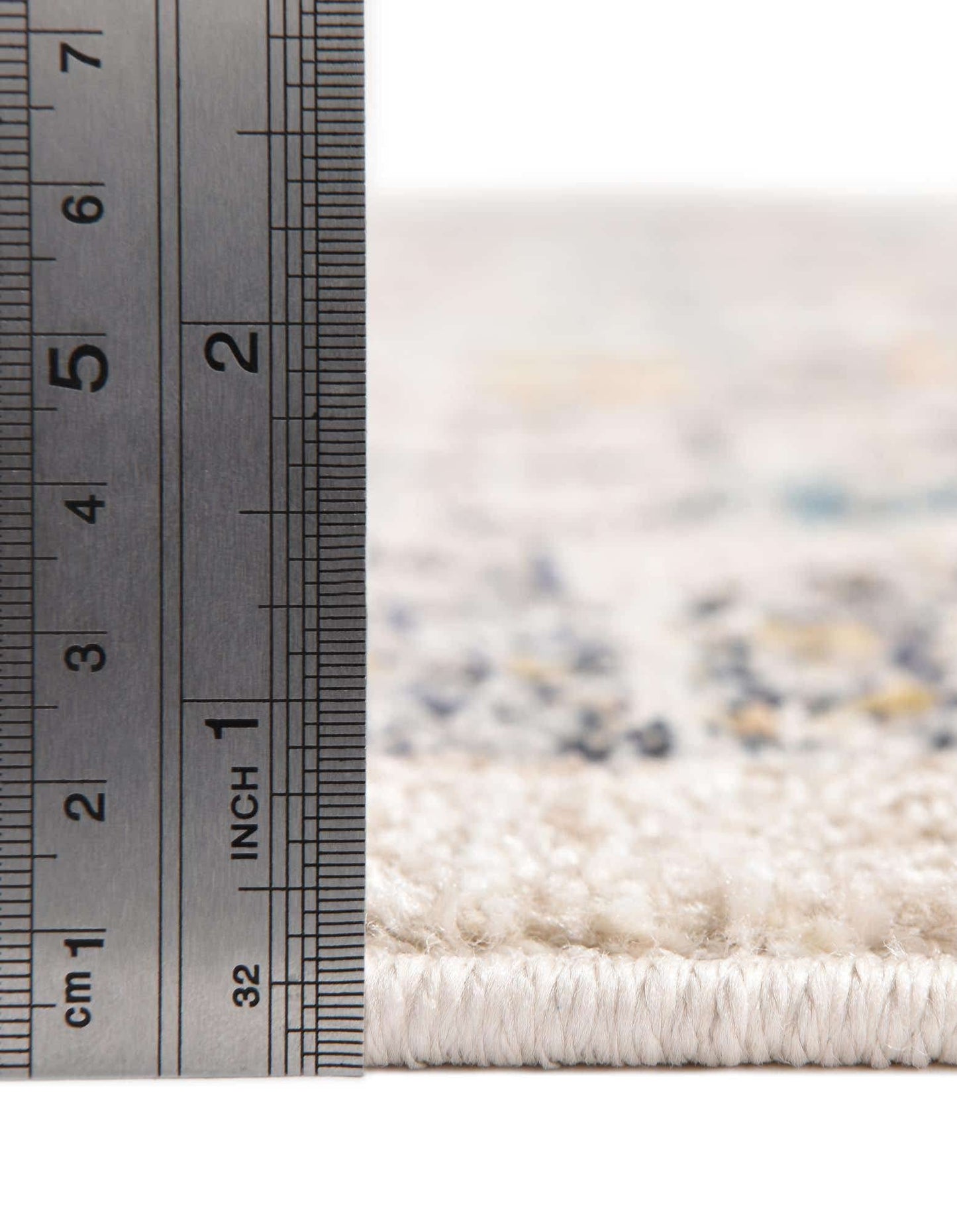 Unique Loom Lola Collection Area Rug - Vivacious (10' x 12' 4" Rectangle, Ivory/Blue)