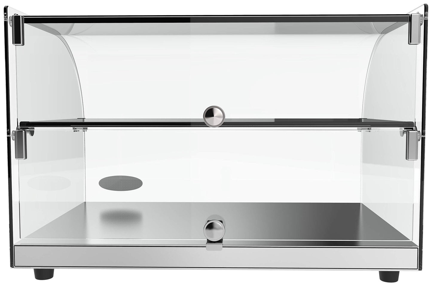 KoolMore - DC-2C 22" Commercial Countertop Bakery Display Case with Front Curved Glass and Rear Door - 1.5 cu. ft.